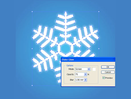 snowflake in adobe illustrator 14
