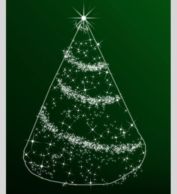 Design a simple illustration for Christmas in Adobe Photoshop CS4