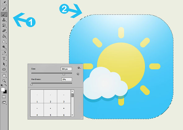 Create weather icon in photoshop step 7