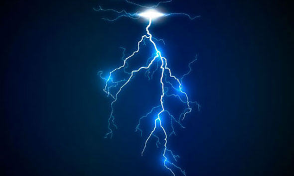 Lightning bolt effect