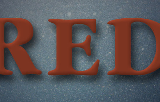 Glittering Red and Melting Ice Text Effect step 3