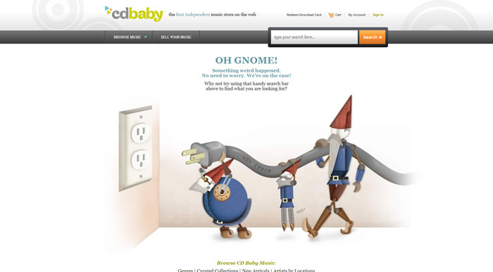 cdbaby.com 404 error page