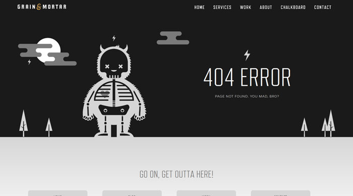 grainandmortar.com 404 error page
