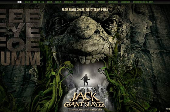 Image vs. Video Background in Web Design - Jack The Giant Slayer Movie