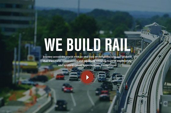 Image vs. Video Background in Web Design - Industrial Website of the Company that Builds Rail
