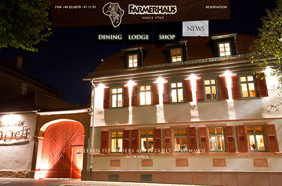 Image vs. Video Background in Web Design - Farmerhaus Restaurant Website