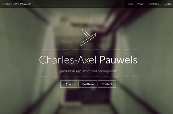 Image vs. Video Background in Web Design - Charles-Axel Pauwels Design Portfolio