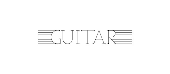 latest logo design trends - Guitar