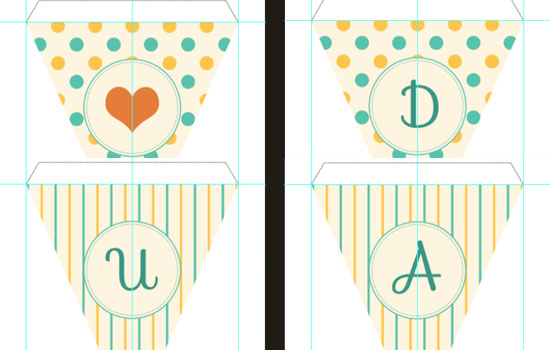 Pennant Banner Text Effect step 4