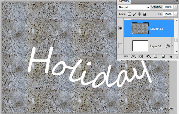 Learn how to create realistic sea foam text effect and how to apply sea/ocean foam pattern to the text shape on the beach sand.