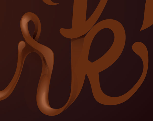 chocolate text vector