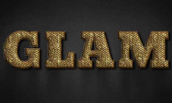 Glam Gold Text Effect
