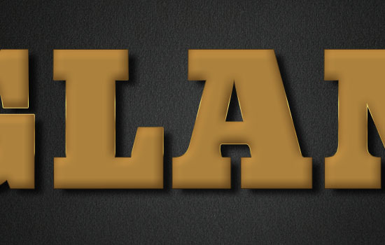 Glam Gold Text Effect step 3
