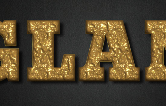 Glam Gold Text Effect step 4