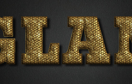 Glam Gold Text Effect step 5