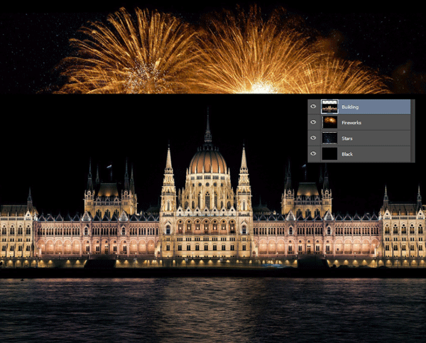 How to Add Fireworks to a Photo 6