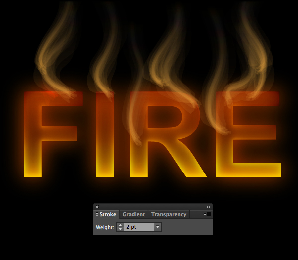 How to create fire text effect in 10 minutes in Illustrator 11