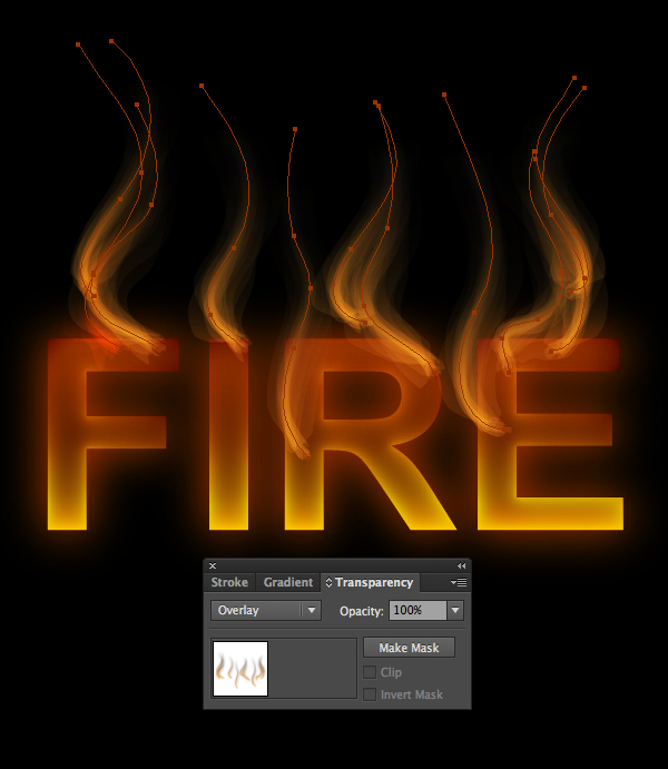 How to create fire text effect in 10 minutes in Illustrator 12
