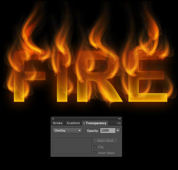 How to create fire text effect in 10 minutes in Illustrator 17