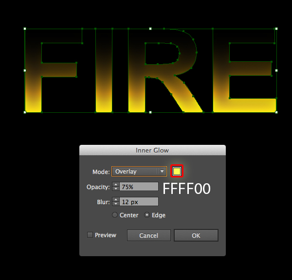 How to create fire text effect in 10 minutes in Illustrator 4