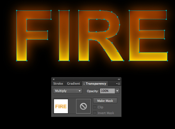How to create fire text effect in 10 minutes in Illustrator 6
