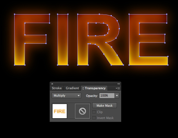 How to create fire text effect in 10 minutes in Illustrator 7