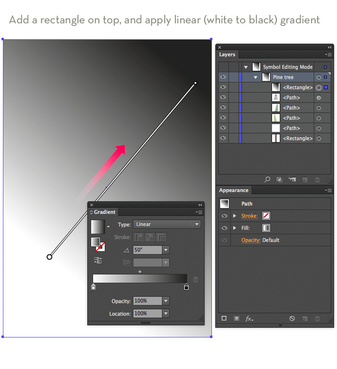applying a gradient fill to a rectangle
