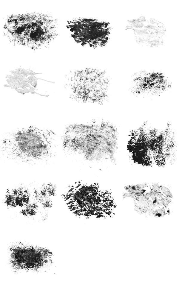 Gallery of custom dirt and grime brushes