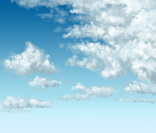 photoshop paint sky clouds shading shadows