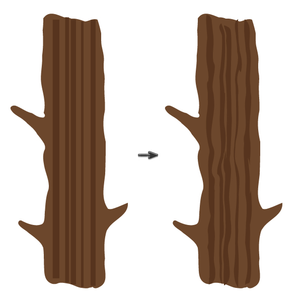adding the texture to the tree trunk