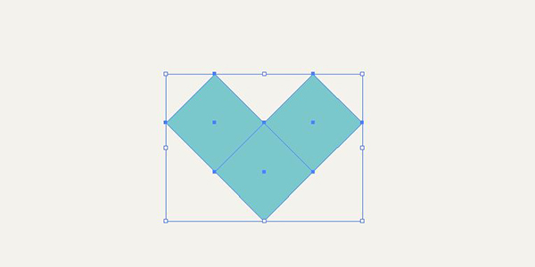 heart of three rectangles