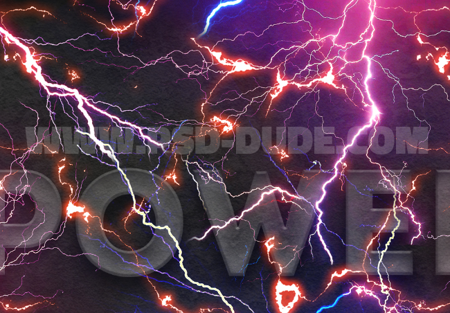 electric lightning texture in photoshop