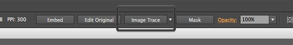 Image Trace button