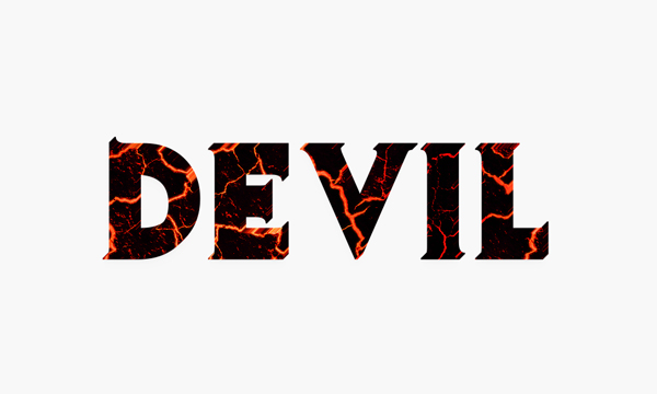 #Create a Devilish 3D Text Effect
