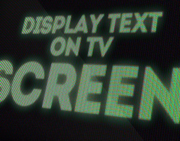 Эффект текста на светодиодном экране в Adobe Photoshop