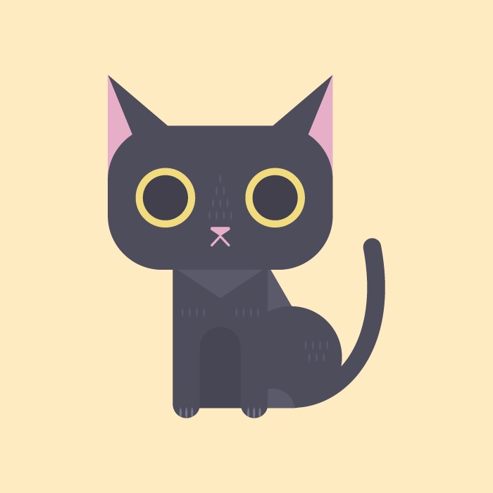 15-black-cat-character