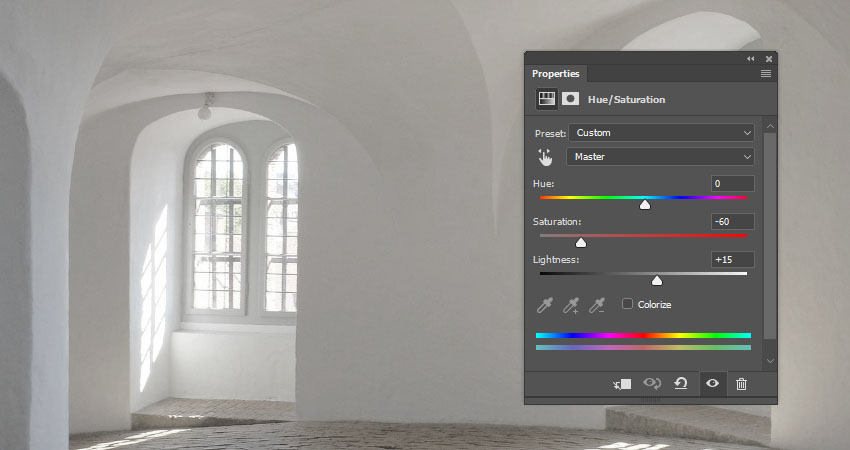 Hue and Saturation Adjustment Layer