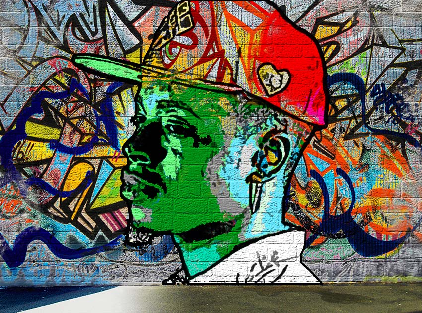 Graffiti Wall Photo Effect Photoshop Tutorial