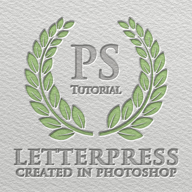letterpress text effect photoshop tutorial