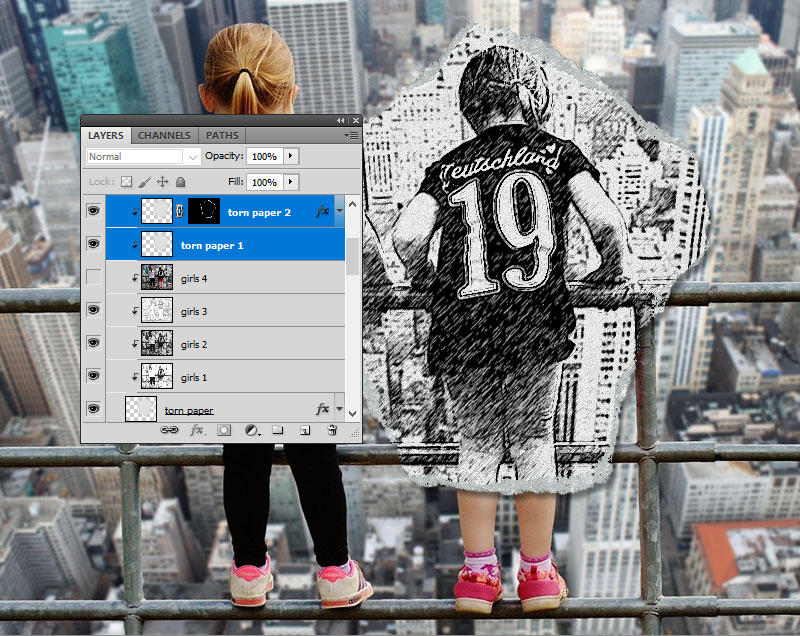 Create Clipping Mask in Photoshop