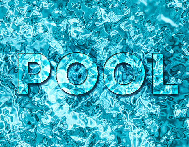 pool water text texture photoshop tutorial