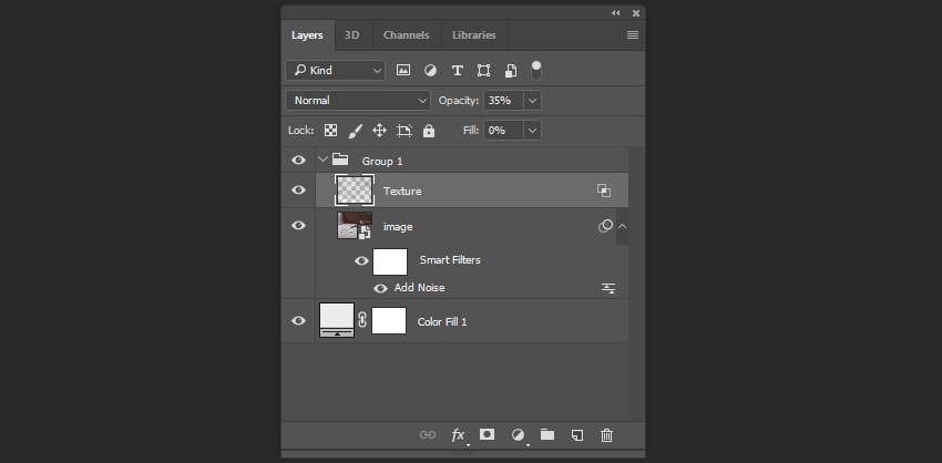 Changing the opacity of the layer