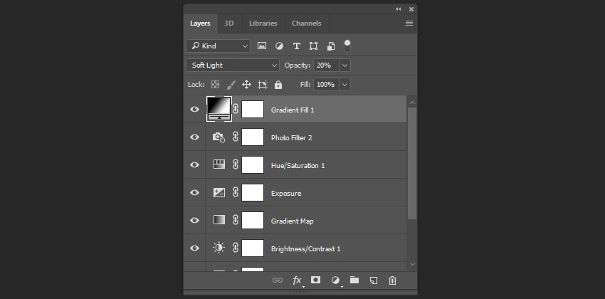 Changing the blending mode and the opacity of the layer