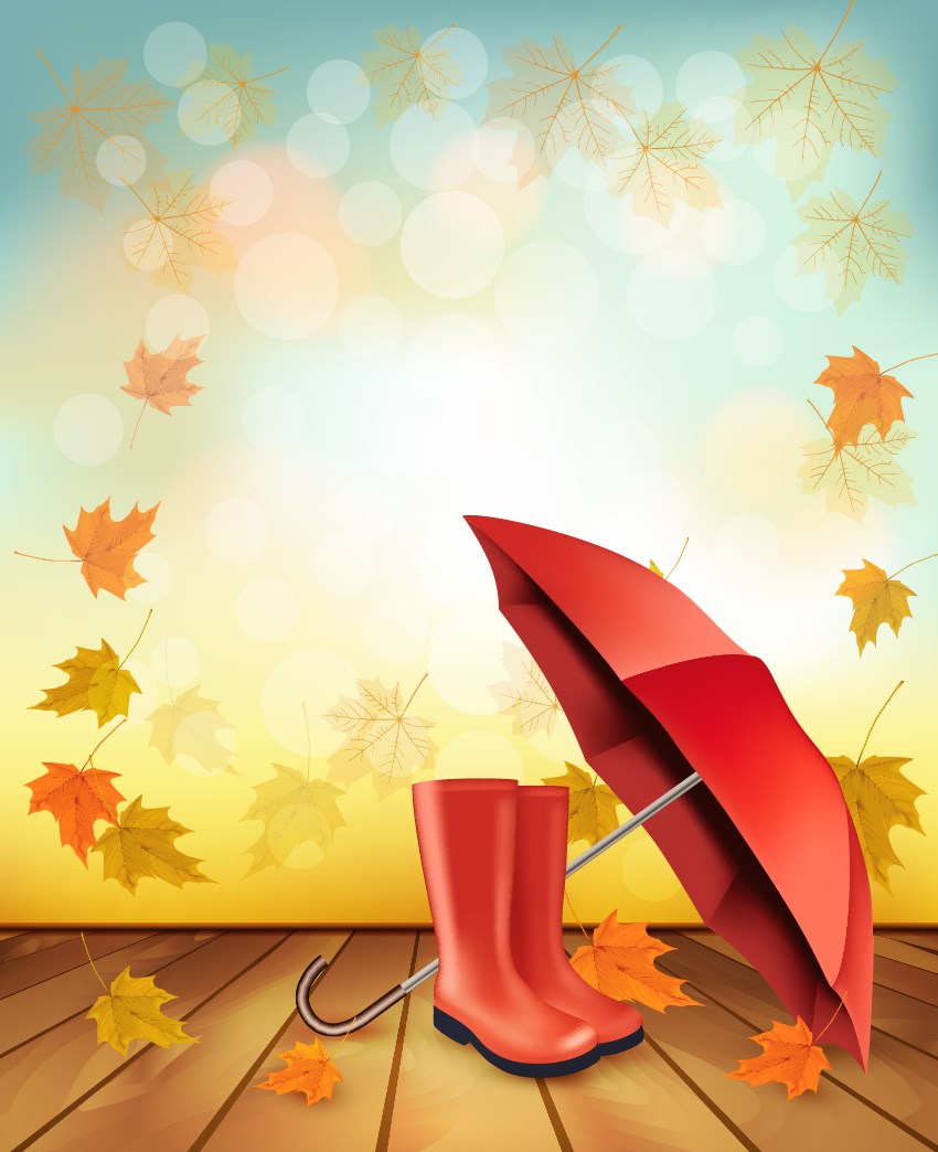 autumn background vector