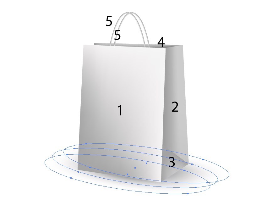 shopping bag vector