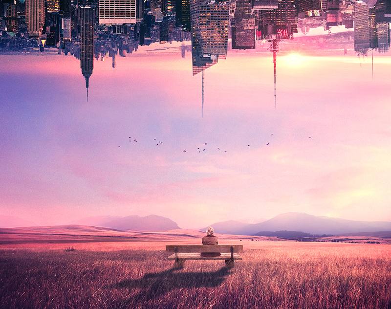 How to Create a Surreal Scene of an Upside Down City With Adobe Photoshop