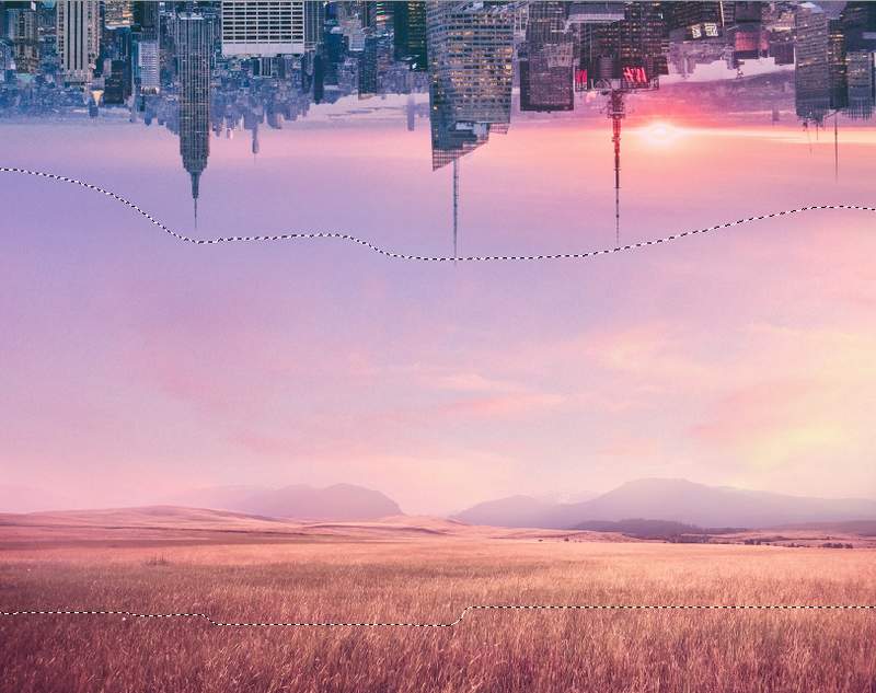 How to Create a Surreal Scene of an Upside Down City With Adobe Photoshop 9