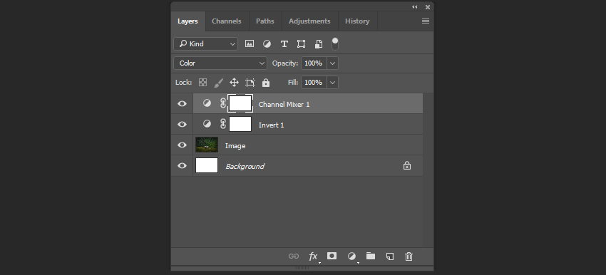 Changing the blending mode of the layer