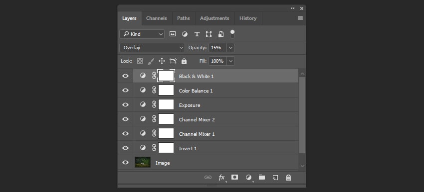 Changing the blending mode and the opacity of the layer