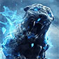 Постоянная ссылка на Каменный тигр в голубом пламени в Adobe Photoshop